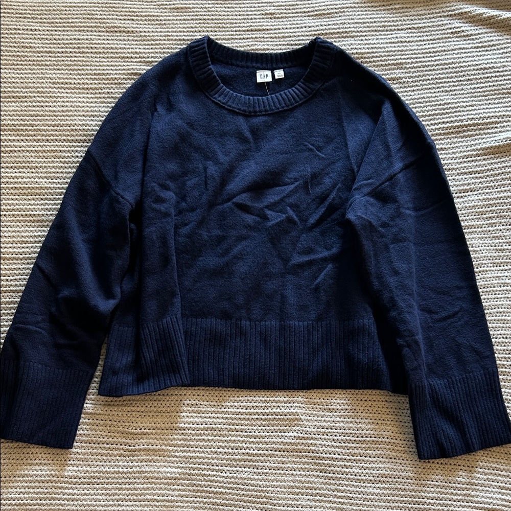 GAP Navy Blue Crew Neck Sweater